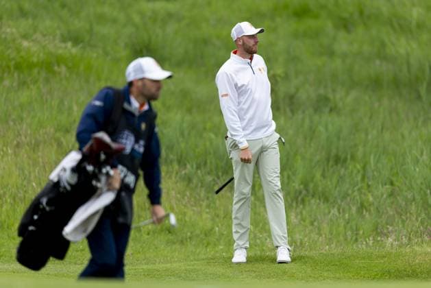 BADHOEVEDORP - Nevill Ruiter in action on the final day of the KLM Open golf tournament at golf club The International. SANDER KONING ANP xVIxANPxSportx xxANPxIVx 560363270 originalFilename: 560363270.jpg