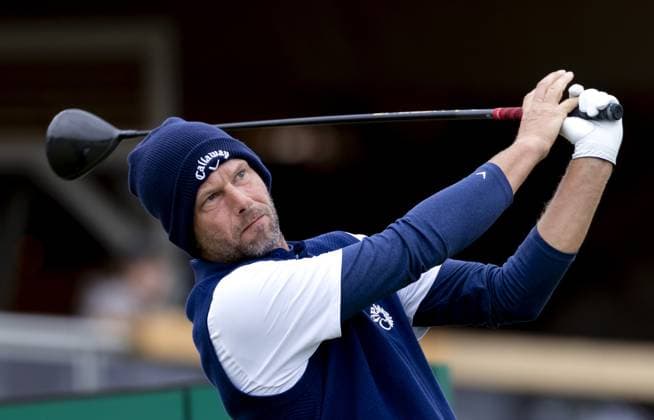 BADHOEVEDORP - Marcel Siem (GER) in action on the final day of the KLM Open golf tournament at golf club The International. SANDER KONING ANP xVIxANPxSportx xxANPxIVx 560363586 originalFilename: 560363586.jpg