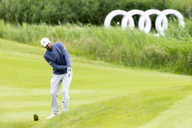 BADHOEVEDORP - Joost Luiten in action on the final day of the KLM Open golf tournament at golf club The International. SANDER KONING ANP xVIxANPxSportx xxANPxIVx 560363691 originalFilename: 560363691.jpg