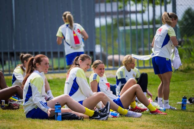 260607 Of Sweden during a training session with the womenÂ s under 23 national team, Nationalteam on June 7, 2026 in Kalmar. Photo: Suvad Mrkonjic BILDBYRAN COP 170 SM0469 fotboll football soccer fotball u23 under 23 träning practice training sverige sweden dam bbeng sverige sweden