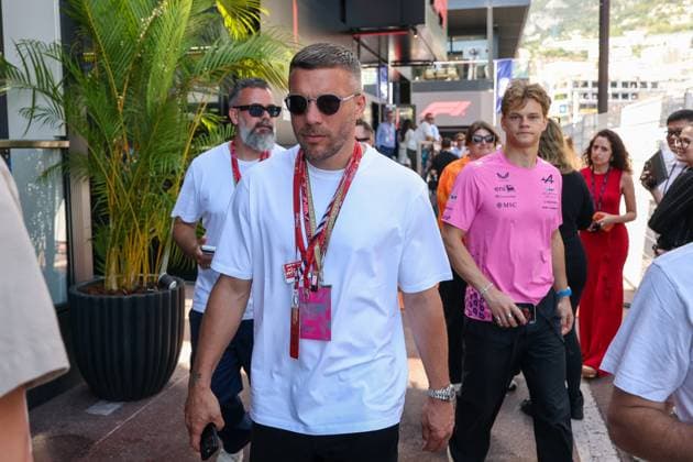 Fussballer Lukas Podolski, Rennen, Grosser Preis von Monaco, Motorsport, Herren, Formel 1, 07.06.2026 Monte Carlo Monaco MCO