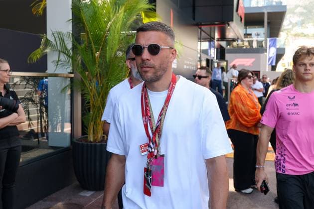 Fussballer Lukas Podolski, Rennen, Grosser Preis von Monaco, Motorsport, Herren, Formel 1, 07.06.2026 Monte Carlo Monaco MCO