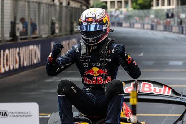 AUTO - FORMULA 2 2026 - MONACO TSOLOV Nikola (bul), Campos Racing, Dallara F2 2024, portrait celebration during the 4th round of the 2026 FIA Formula 2 Championship from June 5 to 7, 2026 on the Circuit de Monaco, in Monte-Carlo, Monaco - Monte-CarloMonaco  Copyright: xEricxAlonsox