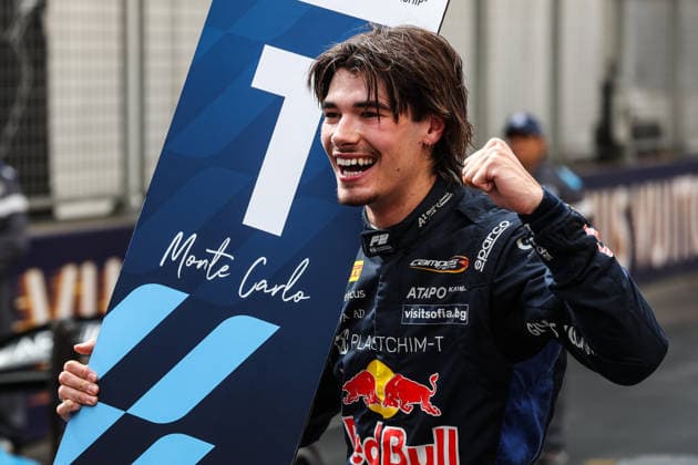 AUTO - FORMULA 2 2026 - MONACO TSOLOV Nikola (bul), Campos Racing, Dallara F2 2024, portrait celebration during the 4th round of the 2026 FIA Formula 2 Championship from June 5 to 7, 2026 on the Circuit de Monaco, in Monte-Carlo, Monaco - Monte-CarloMonaco  Copyright: xEricxAlonsox