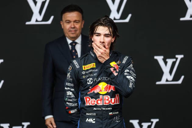 AUTO - FORMULA 2 2026 - MONACO TSOLOV Nikola (bul), Campos Racing, Dallara F2 2024, portrait podium during the 4th round of the 2026 FIA Formula 2 Championship from June 5 to 7, 2026 on the Circuit de Monaco, in Monte-Carlo, Monaco - Monte-CarloMonaco  Copyright: xEricxAlonsox