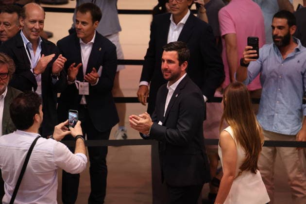 ESP: Real Madrid Presidential Elections 2026 Enrique Riquelme during the Real Madrid presidential elections 2026. Voters approaching to cast their vote for Florentino Perez or Enrique Riquelme as the next president of Real Madrid at the Real Madrid City Basketball Pavilion, located in Valdebebas, on June 7, 2026 in Madrid. Madrid Spain Futbol