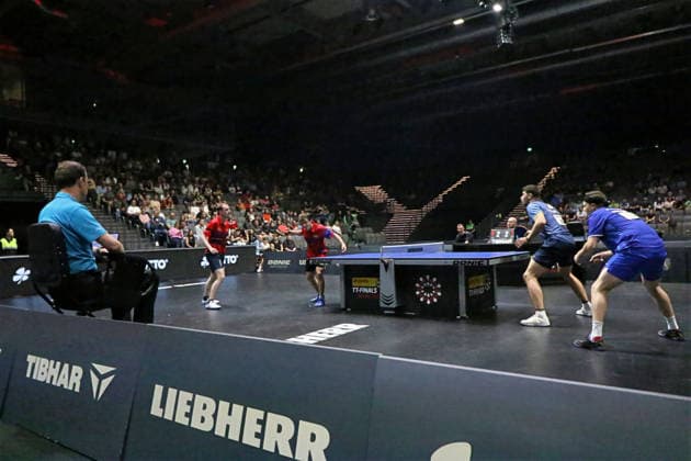 Halbfinale Gewinner, Patrik Franziska und Ricardo Walther GER Erfurt TT Finals 2026 Deutsche Meisterschaft, Tischtennis Messehalle Erfurt 07.06.2026. GER Erfurt TT Finals 2026 Deutsche Meisterschaft, Tischtennis Messehalle Erfurt 07.06.2026 Thueringen Deutsche Meiterschaft 06.06.2026 Erfurt