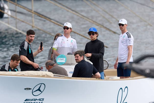 F1 Grand Prix of Monaco Andrea Kimi Antonelli of Italy dand Mercedes-AMG PETRONAS Formula One Team arrives to the paddock in boat during the F1 Grand Prix of Monaco at Circuit de Monaco on June 7, 2026, in Monte-Carlo, Monaco. Monte-Carlo Circuit de Monaco Monte-Carlo Monaco RL_F1GPMCO_2K26_000582 Copyright: xRicardoxLarreinax