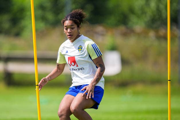 260607 Of Sweden during a training session with the womenÂ s under 23 national team, Nationalteam on June 7, 2026 in Kalmar. Photo: Suvad Mrkonjic BILDBYRAN COP 170 SM0469 fotboll football soccer fotball u23 under 23 träning practice training sverige sweden dam bbeng sverige sweden