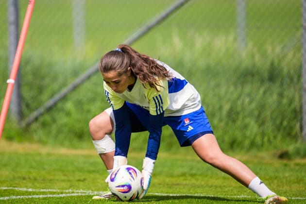 260607 Goalkeeper Ebba Steen of Sweden during a training session with the womenÂ s under 23 national team, Nationalteam on June 7, 2026 in Kalmar. Photo: Suvad Mrkonjic BILDBYRAN COP 170 SM0469 fotboll football soccer fotball u23 under 23 träning practice training sverige sweden dam bbeng sverige sweden