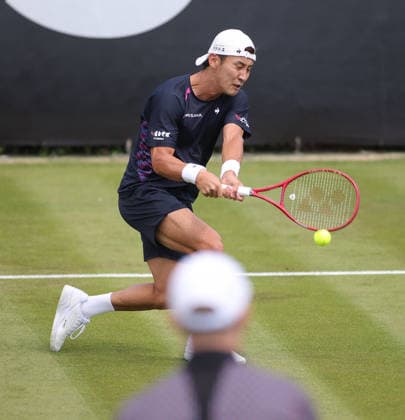 07.06.2026, Boss Open 2026, ATP, Tennis Herren Tour 250 Stuttgart, TTC Weissenhof, Tennis, im Bild: Sho Shimabukuro (JPN) vs Jurij Rodionov (AUT)