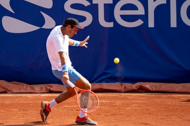 TENNIS : Open Sopra Steria - Lyon Villeurbanne 07 06 2026 Le suisse Luca STAEHELI affronte le francais Goeffrey BLANCANEAUX lors des qualifications du tournoi de tennis ATP, Tennis Herren Challenger Tour, Open Sopra Steria Ã Lyon-Villeurbanne, le 07 06 2026. Photo Sandrine Thesillat PsNewZ  Copyright: xSandrinexTHESILLATx