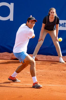 TENNIS : Open Sopra Steria - Lyon Villeurbanne 07 06 2026 Le suisse Luca STAEHELI affronte le francais Goeffrey BLANCANEAUX lors des qualifications du tournoi de tennis ATP, Tennis Herren Challenger Tour, Open Sopra Steria Ã Lyon-Villeurbanne, le 07 06 2026. Photo Sandrine Thesillat PsNewZ  Copyright: xSandrinexTHESILLATx