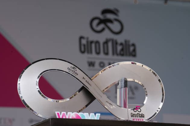 Trophy during Stage 9 of the Giro d™Italia Women, from Saluzzo to Saluzzo, Italy, Sunday, June 7, 2026.  Copyright: xDavidexSpada Lapressex