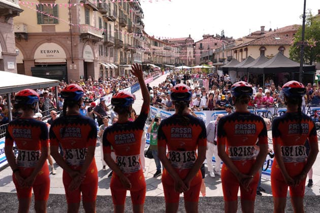 Team Top Girls Fassa Bortolo™s during Stage 9 of the Giro d™Italia Women, from Saluzzo to Saluzzo, Italy, Sunday, June 7, 2026.  Copyright: xDavidexSpada Lapressex