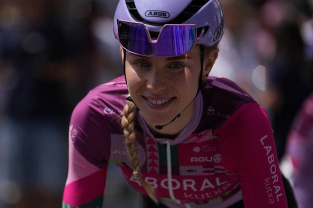 Norway™s Sigrid Ytterhus Haugset of Uno-X Mobility™s Start during Stage 9 of the Giro d™Italia Women, from Saluzzo to Saluzzo, Italy, Sunday, June 7, 2026.  Copyright: xDavidexSpada Lapressex
