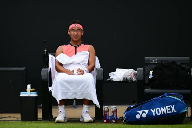 Tennis Lexus Birmingham Open WTA125 ATP, Tennis Herren Challenger Yunchaokete Bu of China during the Lexus Birmingham Open WTA125 ATP Challenger tennis at Edgbaston Priory Club, Birmingham, UK on 7 June 2026. Birmingham Edgbaston Priory Club West Midlands UK Editorial use only , Copyright: xDennisxGoodwinx PSI-24321-0010