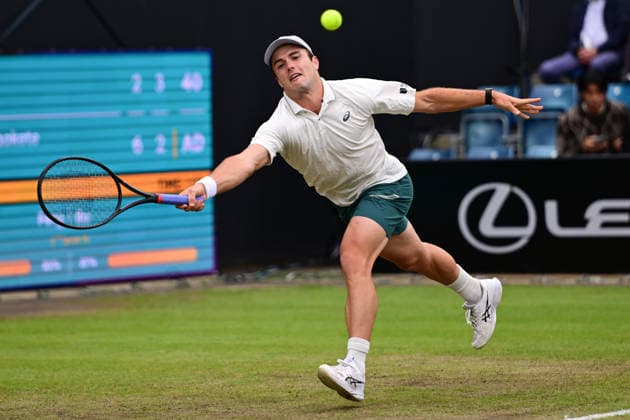 Tennis Lexus Birmingham Open WTA125 ATP, Tennis Herren Challenger Arthur Fery of Great Britain returns during the Lexus Birmingham Open WTA125 ATP Challenger tennis at Edgbaston Priory Club, Birmingham, UK on 7 June 2026. Birmingham Edgbaston Priory Club West Midlands UK Editorial use only , Copyright: xDennisxGoodwinx PSI-24321-0021