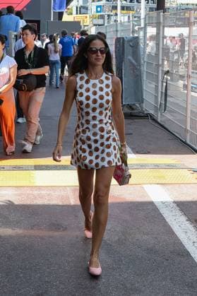 Partnerin Carmen Montero Mundt von George Russell (Mercedes-AMG Petronas 63), Rennen, Grosser Preis von Monaco, Motorsport, Herren, Formel 1, 07.06.2026 Monte Carlo Monaco MCO