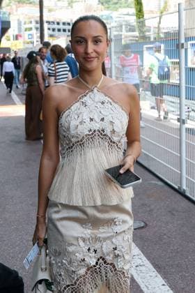 Ehefrau Alexandra Saint Mleux von Charles Leclerc (Scuderia Ferrari HP 16), Rennen, Grosser Preis von Monaco, Motorsport, Herren, Formel 1, 07.06.2026 Monte Carlo Monaco MCO