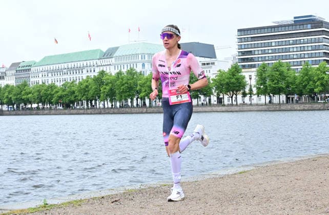 GER; Ironman Hamburg 07.06.2026, GER; Ironman Hamburg, Elite Frauen im Bild Laura Philipp (GER) auf der Laufstrecke an der Binnenalster