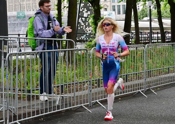 GER; Ironman Hamburg 07.06.2026, GER; Ironman Hamburg, Elite Frauen im Bild Marjolaine PierrÃ (FRA) an der Binnenalster