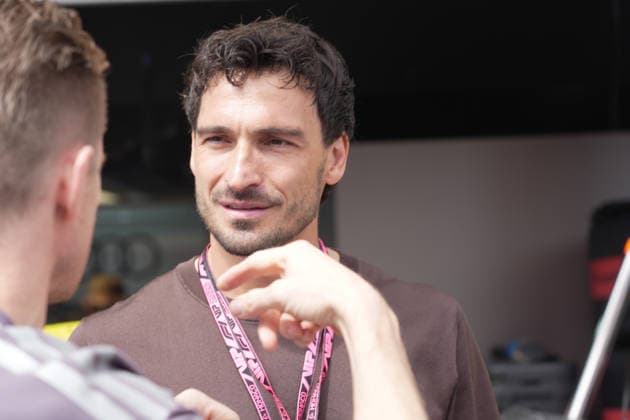 07.06.2026, Circuit de Monaco, Monte Carlo, Formel 1 Louis Vuitton Grand Prix Monaco 2026 ,im Bild Nico Hülkenberg (DEU), Audi Revolut F1 Team mit dem Fussballer Mats Hummels. (Photo by Hasan Bratic DeFodi Images) -