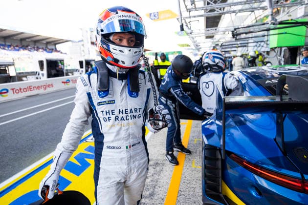 24 HEURES DU MANS 2026 - TEST DAY DRUDI Mattia (ita), Heart of Racing Team, Aston Martin Vantage AMR LMGT3 27, LM GT3, portrait during the Test Day of the 24 Hours of Le Mans 2026, 3rd round of the 2026 FIA World Endurance Championship, on June 7, 2026 on the Circuit des 24 Heures du Mans in Le Mans, France - Le MansFrance  Copyright: xJULIENxDELFOSSEx