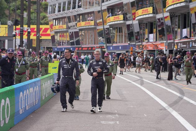 07.06.2026, Circuit de Monaco, Monte Carlo, Formel 1 Louis Vuitton Grand Prix Monaco 2026 ,im Bild Safety Car Fahrer Berns Mayländer (R) (Photo by Hasan Bratic DeFodi Images) -