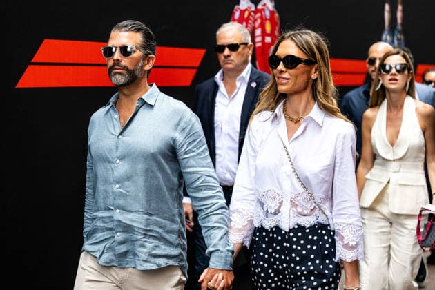 F1 - MONACO GRAND PRIX 2026 Donald Trump Jr and his wife Bettina Anderson during the Formula 1 Grand Prix de Canada 2026, 6th round of the 2026 Formula One World Championship, WM, Weltmeisterschaft from June 5 to 7, 2026 on the Circuit de Monaco, in Monte-Carlo, Monaco - Monte-CarloMonaco  Copyright: xALBERTOxVIMERCATIx