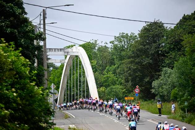 Brussels Cycling Classic 2026 Cycling Race BRUSSEL, BELGIUM - JUNE 07 : Illustration picture of the peloton during the 106th edition of Brussels Cycling Classic an UCI ProSeries 1.Pro one day cycling road race for Men Elite of 206.3 km with start in Brussel and finish in Brussel on June 7, 2026 in Brussel, Belgium, 07 06 2026 ( Motordriver Stephan Boone - Brussel Belgium  Copyright: xTomasxSiskx