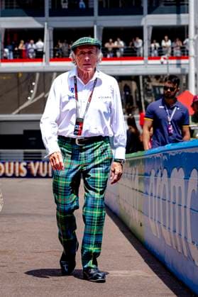 MONACO - Former driver Jackie Stewart during the Formula 1 Monaco Grand Prix on the Monaco Street Circuit on June 6, 2026 in Monaco, Monaco. (Photo by DeFodi Images) -