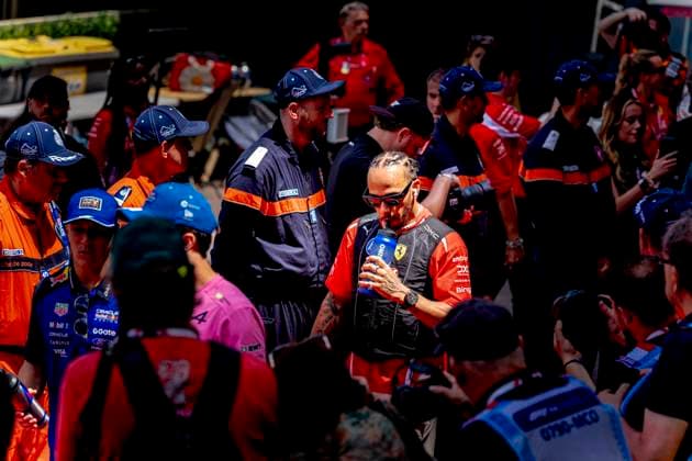 MONACO - Formula 1 driver Lewis Hamilton of Scuderia Ferrari HP during the Formula 1 Monaco Grand Prix on the Monaco Street Circuit on June 6, 2026 in Monaco, Monaco. (Photo by DeFodi Images) -