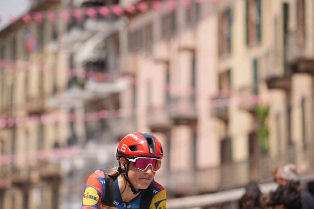 Netherlands u2019s Lucinda Brand of Lidl - Trek u2019s during Stage 9 of the Giro d u2019Italia Women, from Saluzzo to Saluzzo, Italy, Sunday, June 7, 2026.  Copyright: xMarcoxAlpozzi LaPressex