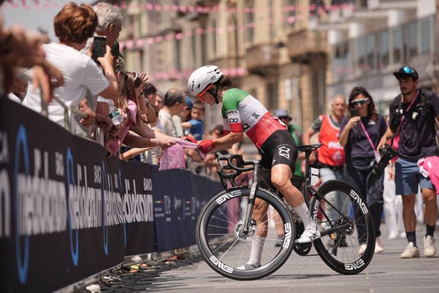 Italy u2019s Elisa Longo Borghini of UAE Team ADQ u2019s during Stage 9 of the Giro d u2019Italia Women, from Saluzzo to Saluzzo, Italy, Sunday, June 7, 2026.  Copyright: xMarcoxAlpozzi LaPressex