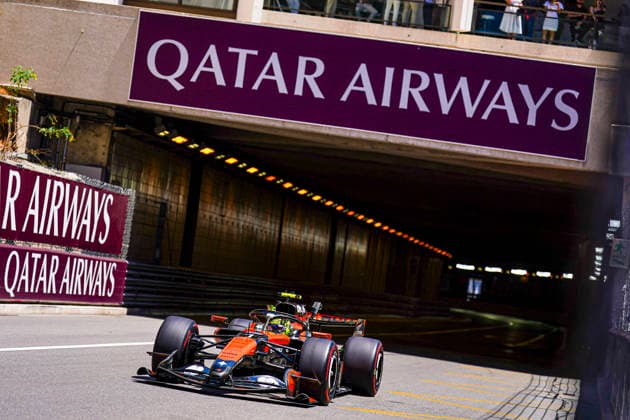 Formula 1 Grand Prix de Monaco 2026 - Round 8 - Circuit de Monaco (1) Lando Norris (GBR) - McLaren Mastercard F1 Team - McLaren MCL40 - Mercedes during the Saturday of Formula 1 Grand Prix de Monaco 2026 at Circuit de Monaco in Monte Carlo, Monaco. Round 8 of the 2026 FIA Formula One World Championship, WM, Weltmeisterschaft held June 5-7, 2026. The iconic Circuit de Monaco, the jewel of the Formula 1 calendar, winds through the narrow streets of Monte Carlo in the Principality of Monaco. Photo by Alessio De Marco ABACAPRESS.COM Monte Carlo Monaco Monaco  Copyright: xDexMarcoxAlessio ABACAx