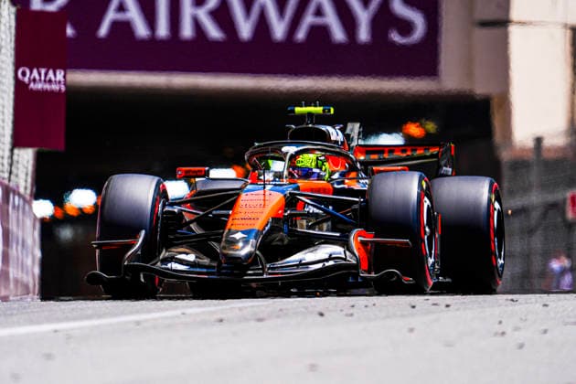 Formula 1 Grand Prix de Monaco 2026 - Round 8 - Circuit de Monaco (1) Lando Norris (GBR) - McLaren Mastercard F1 Team - McLaren MCL40 - Mercedes during the Saturday of Formula 1 Grand Prix de Monaco 2026 at Circuit de Monaco in Monte Carlo, Monaco. Round 8 of the 2026 FIA Formula One World Championship, WM, Weltmeisterschaft held June 5-7, 2026. The iconic Circuit de Monaco, the jewel of the Formula 1 calendar, winds through the narrow streets of Monte Carlo in the Principality of Monaco. Photo by Alessio De Marco ABACAPRESS.COM Monte Carlo Monaco Monaco  Copyright: xDexMarcoxAlessio ABACAx