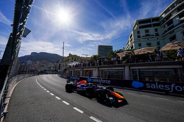 Formula 1 Grand Prix de Monaco 2026 - Round 8 - Circuit de Monaco (3) Max Verstappen (NED) - Oracle Red Bull Racing - Red Bull RB22 - Red Bull Ford during the Saturday of Formula 1 Grand Prix de Monaco 2026 at Circuit de Monaco in Monte Carlo, Monaco. Round 8 of the 2026 FIA Formula One World Championship, WM, Weltmeisterschaft held June 5-7, 2026. The iconic Circuit de Monaco, the jewel of the Formula 1 calendar, winds through the narrow streets of Monte Carlo in the Principality of Monaco. Photo by Alessio De Marco ABACAPRESS.COM Monte Carlo Monaco Monaco  Copyright: xDexMarcoxAlessio ABACAx