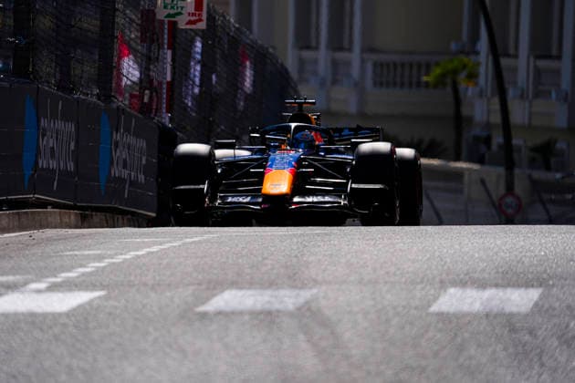 Formula 1 Grand Prix de Monaco 2026 - Round 8 - Circuit de Monaco (3) Max Verstappen (NED) - Oracle Red Bull Racing - Red Bull RB22 - Red Bull Ford during the Saturday of Formula 1 Grand Prix de Monaco 2026 at Circuit de Monaco in Monte Carlo, Monaco. Round 8 of the 2026 FIA Formula One World Championship, WM, Weltmeisterschaft held June 5-7, 2026. The iconic Circuit de Monaco, the jewel of the Formula 1 calendar, winds through the narrow streets of Monte Carlo in the Principality of Monaco. Photo by Alessio De Marco ABACAPRESS.COM Monte Carlo Monaco Monaco  Copyright: xDexMarcoxAlessio ABACAx