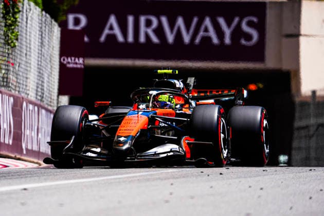 Formula 1 Grand Prix de Monaco 2026 - Round 8 - Circuit de Monaco (1) Lando Norris (GBR) - McLaren Mastercard F1 Team - McLaren MCL40 - Mercedes during the Saturday of Formula 1 Grand Prix de Monaco 2026 at Circuit de Monaco in Monte Carlo, Monaco. Round 8 of the 2026 FIA Formula One World Championship, WM, Weltmeisterschaft held June 5-7, 2026. The iconic Circuit de Monaco, the jewel of the Formula 1 calendar, winds through the narrow streets of Monte Carlo in the Principality of Monaco. Photo by Alessio De Marco ABACAPRESS.COM Monte Carlo Monaco Monaco  Copyright: xDexMarcoxAlessio ABACAx