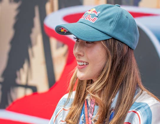 FORMULA 1 - GP of Monaco MONTE CARLO,MONACO,07.JUN.26 - MOTORSPORTS, FORMULA 1 - Grand Prix of Monaco, Circuit de Monaco. Image shows Eileen Gu (CHN).  GEPAxpictures xGabrielxLopez