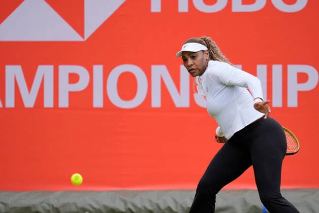 HSBC Championships - Previews Serena Williams practices ahead of her return to competition at the HSBC Championships 2026 Women s tennis tournament at The Queen s Club in London, England, on June 7, 2026. London Greater London United Kingdom  Copyright: xOwenxHammondx originalFilename:hammond-thehsbcc260607_npEDK.jpg