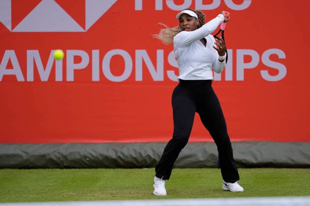 HSBC Championships - Previews Serena Williams practices ahead of her return to competition at the HSBC Championships 2026 Women s tennis tournament at The Queen s Club in London, England, on June 7, 2026. London Greater London United Kingdom  Copyright: xOwenxHammondx originalFilename:hammond-thehsbcc260607_npXvO.jpg