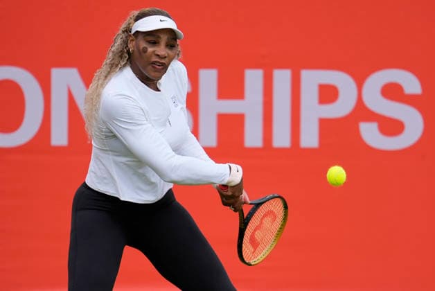 HSBC Championships - Previews Serena Williams practices ahead of her return to competition at the HSBC Championships 2026 Women s tennis tournament at The Queen s Club in London, England, on June 7, 2026. London Greater London United Kingdom  Copyright: xOwenxHammondx originalFilename:hammond-thehsbcc260607_npNSY.jpg