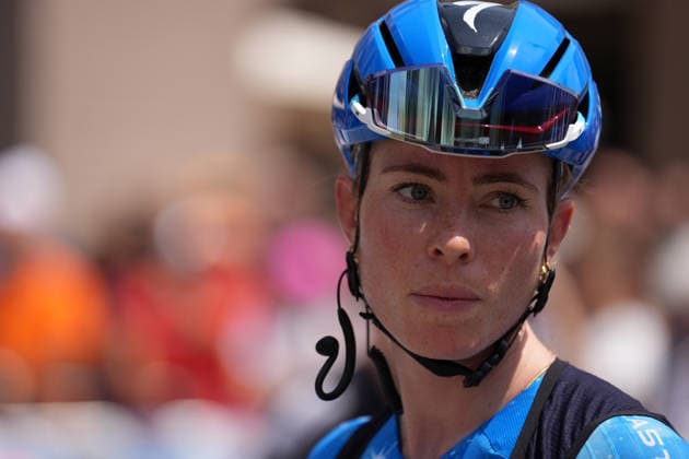 The blue jersey Netherlands™s Demi Vollering of FDJ United - Suez™s during Stage 9 of the Giro d™Italia Women, from Saluzzo to Saluzzo, Italy, Sunday, June 7, 2026.  Copyright: xDavidexSpada Lapressex