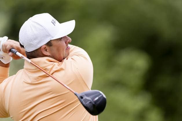 BADHOEVEDORP - Marcus Armitage (ENG) in action on the final day of the KLM Open golf tournament at golf club The International. SANDER KONING ANP xVIxANPxSportx xxANPxIVx 560373592 originalFilename: 560373592.jpg