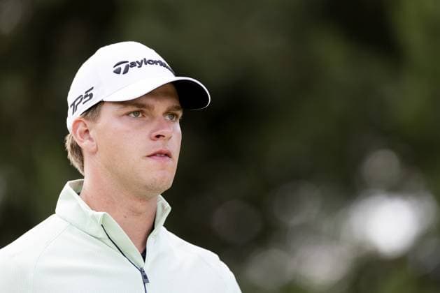 BADHOEVEDORP - Lars van der Vight in action on the final day of the KLM Open golf tournament at golf club The International. SANDER KONING ANP xVIxANPxSportx xxANPxIVx 560373926 originalFilename: 560373926.jpg