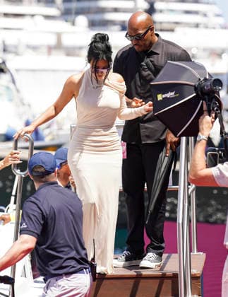 FORMULA ONE MONACO GRAND PRIX 2026 Kim Kardashian arriving for race day by boat during the Formula 1 Louis Vuitton Monaco Grand Prix 2026, 6th round of the 2026 Formula 1 World Championship, WM, Weltmeisterschaft from June 5th - 7th, 2026 at the Circuit de Monaco, Monte Carlo, Monaco. Credit: Robbie Hoad Every Second Media Editorial use only. All images are copyright Every Second Media Limited. No images may be reproduced without prior permission. Copyright: xIMAGO EveryxSecondxMediax ESM-2024-0387 RobbiexHoadx xEveryxSecondxMediax