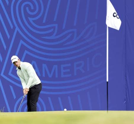 BADHOEVEDORP - Lars van der Vight in action on the final day of the KLM Open golf tournament at golf club The International. SANDER KONING ANP xVIxANPxSportx xxANPxIVx 560374056 originalFilename: 560374056.jpg