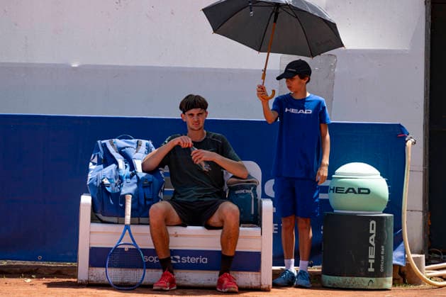 TENNIS : Open Sopra Steria - Lyon Villeurbanne 07 06 2026 Le francais Leo Raquillet s incline face au russe Svyatoslav Gulin lors tournoi de tennis ATP, Tennis Herren Challenger Tour, Open Sopra Steria Ã Lyon-Villeurbanne, le 07 06 2026. Photo Sandrine Thesillat PsNewZ  Copyright: xSandrinexTHESILLATx